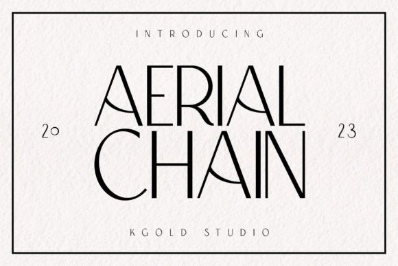 Aerial Chain Font for Modern Branding