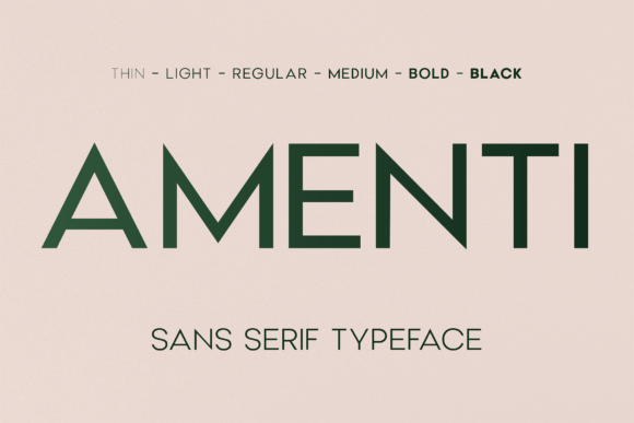 Amenti: A Modern Sans Serif Font for Digital Campaigns