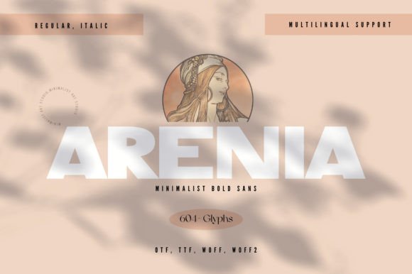 Arenia: A Modern Sans Serif Font for Handmade Creations