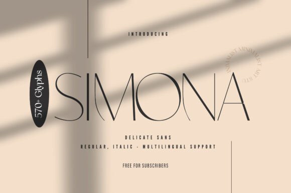 Choosing Simona for a Modern Editorial Layout