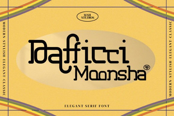 Dafficci Moonsha: A Modern Display Font for Editorial Design