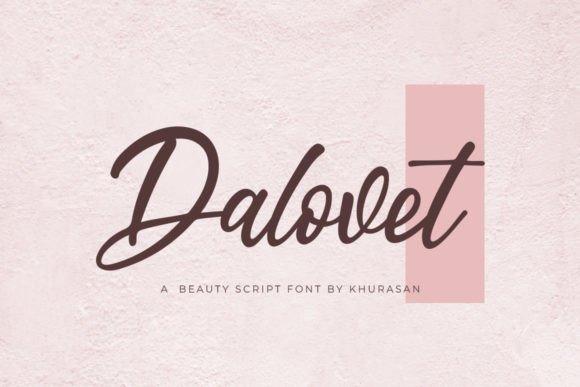Dalovet: A Modern Script Font for Editorial Elegance