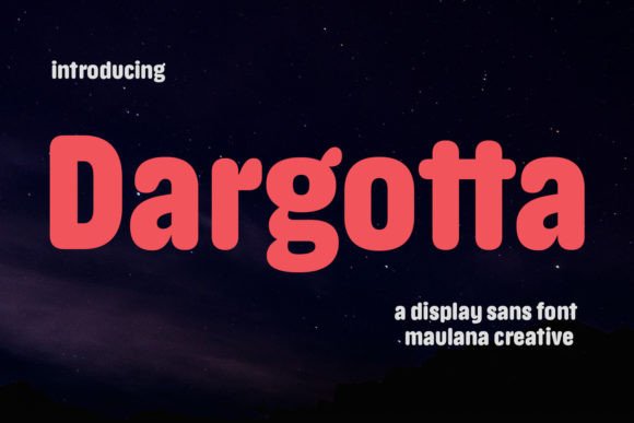 Dargotta: A Modern Sans Serif Font for Creative Projects