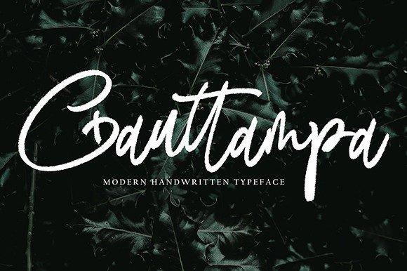 Gauttampa: A Modern Handwritten Typeface for Creative Projects