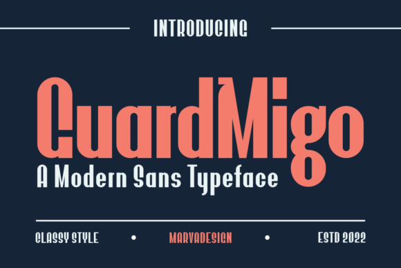 Guardmigo: A Bold Font for a Polished Brand Look