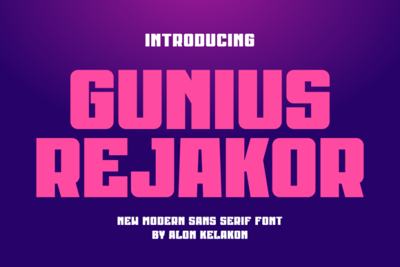 Gunius Rejakor: A Bold Font for a Polished Brand