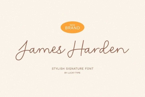 James Harden: A Handwritten Font for Editorial Elegance