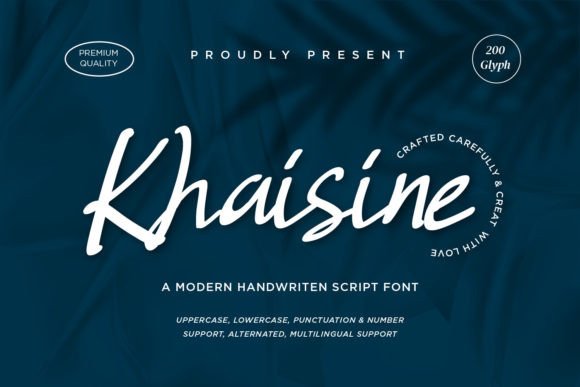 Khaisine: A Modern Handwritten Font for Campaign Creativity
