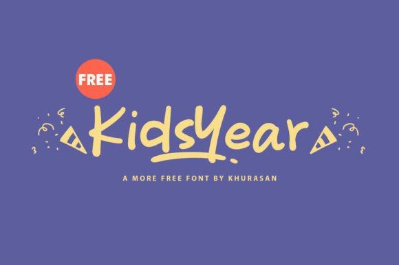 Kids Year Font for Editorial Design