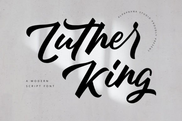 Luther King Script: A Modern Script Font for Creative Branding