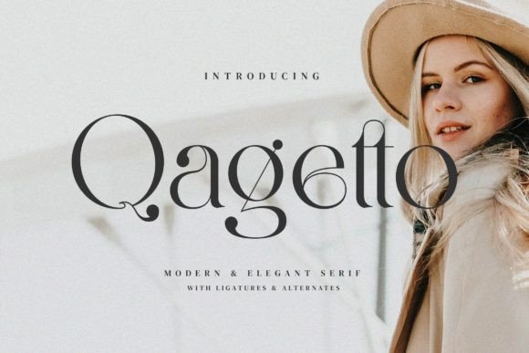 Qagetto Serif Font for Modern Branding and Design