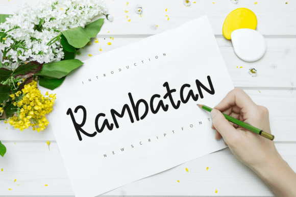 Rambatan: A Handwritten Font for Modern Web Design