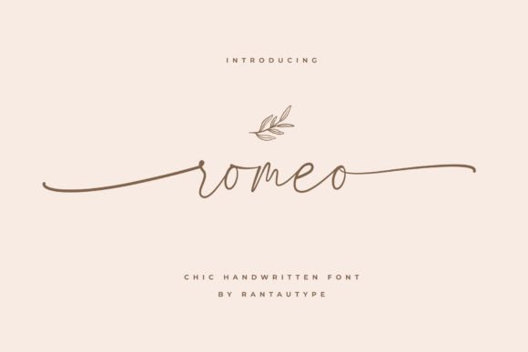 Romeo Handwritten for Branding Projects