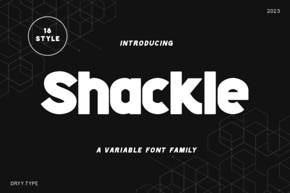 Shackle: A Bold Sans Serif for Modern Design