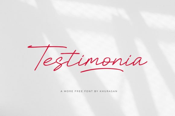 Testimonia: A Modern Script Font for Editorial Design