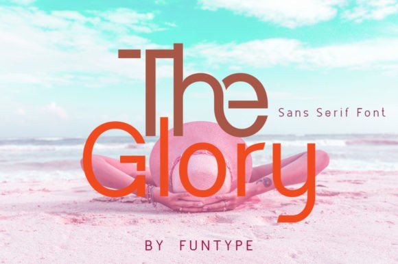 The Glory Font for Handmade and Commercial Craft Projects