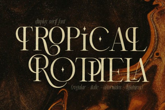 Tropical Rothela: A Stylish Serif Font for Modern Branding
